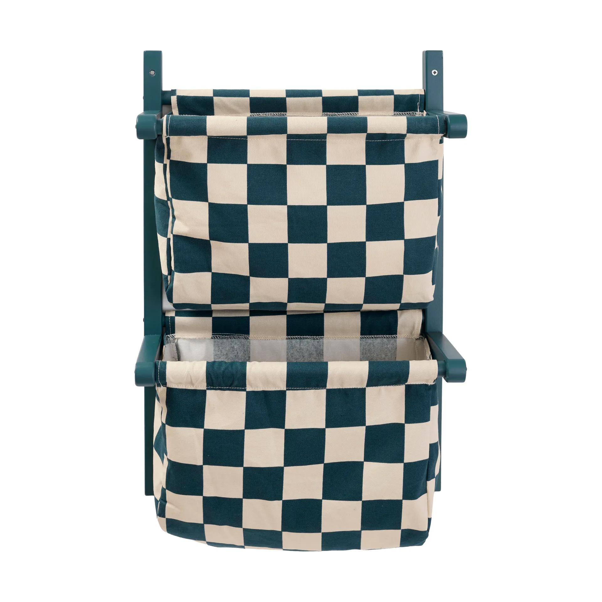 Prateleira para sacos quadriculada, Azul‑verde, 40x19x60 cm Kid's Concept