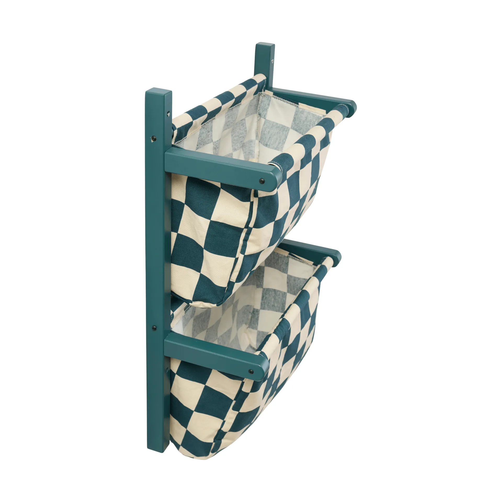 Prateleira para sacos quadriculada, Azul‑verde, 40x19x60 cm Kid's Concept