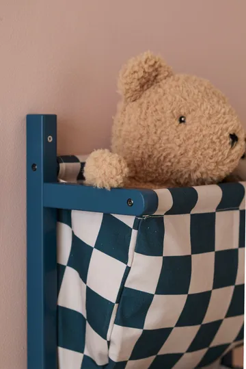 Prateleira para sacos quadriculada - Azul‑verde, 40x19x60 cm - Kid's Concept