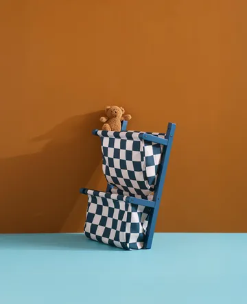 Prateleira para sacos quadriculada - Azul‑verde, 40x19x60 cm - Kid's Concept