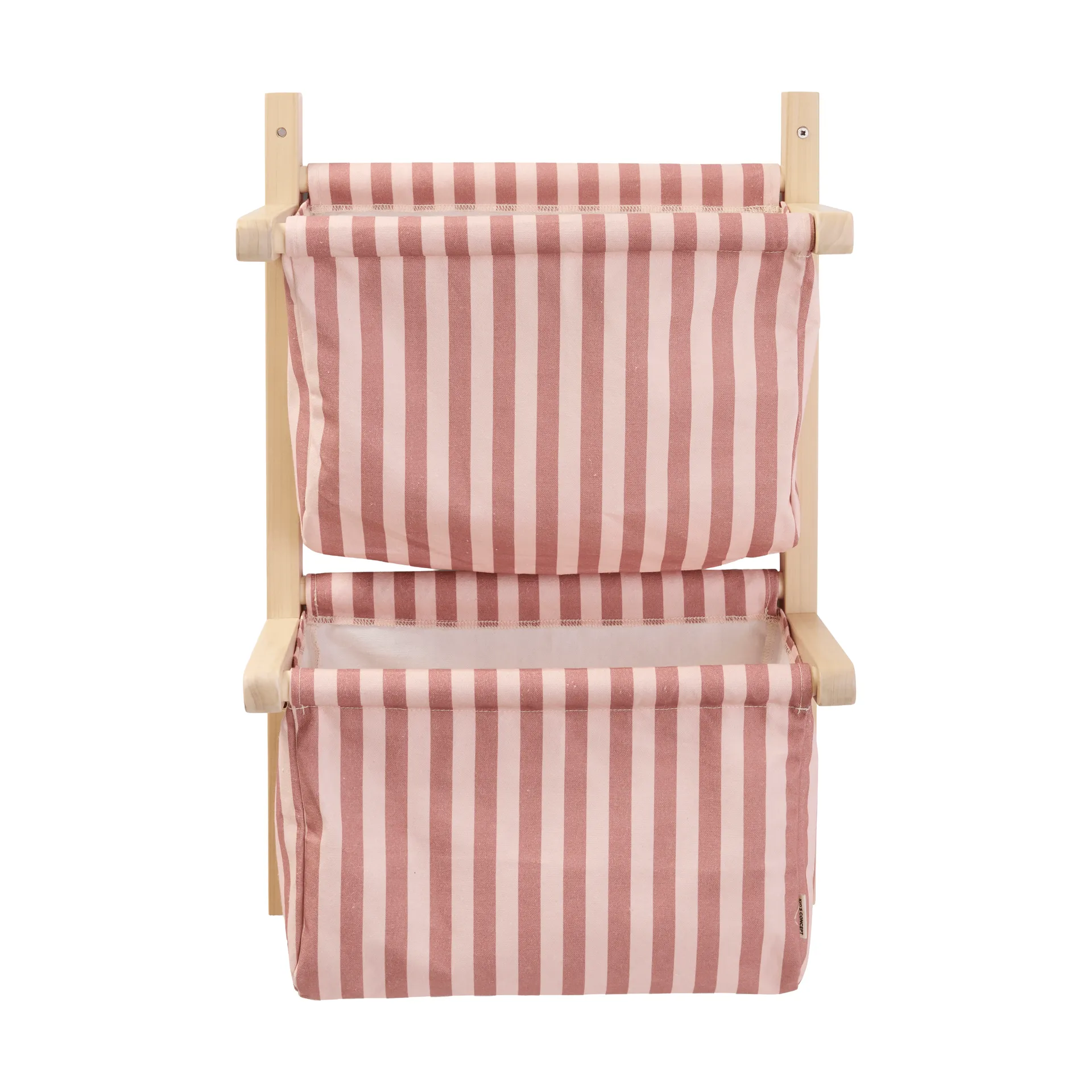 Prateleira para sacos riscada, Rosa-acastanhado, 40x19x60 cm Kid's Concept