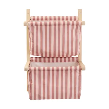 Prateleira para sacos riscada - Rosa-acastanhado, 40x19x60 cm - Kid's Concept