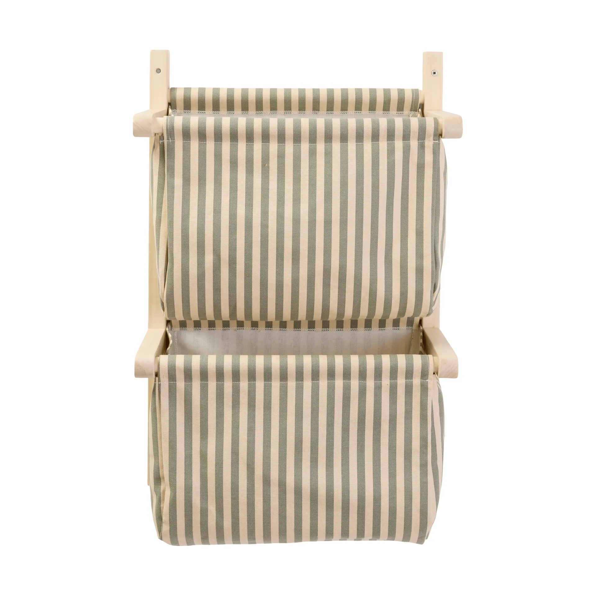 Prateleira para sacos riscada, Verde, 40x19x60 cm Kid's Concept