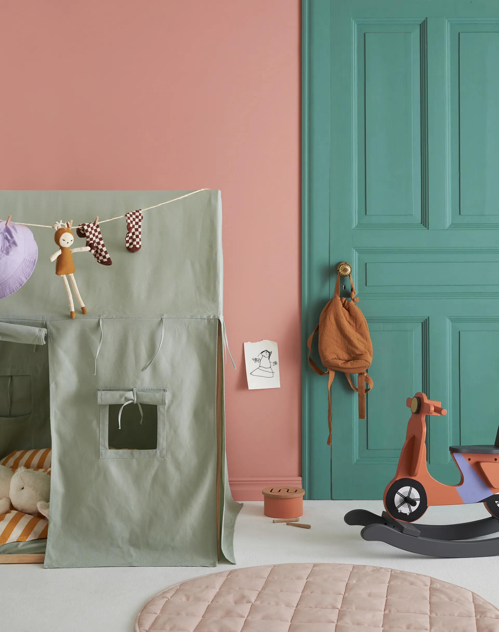 Scooter de balanço Kid's Base, ferrugem  Kid's Concept