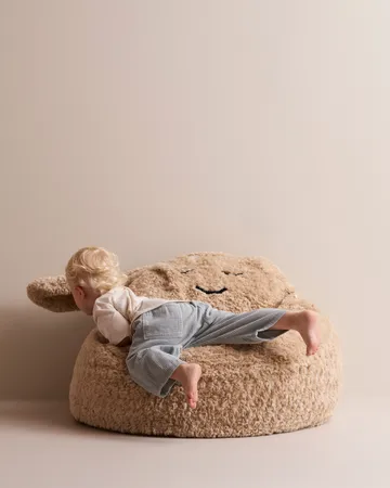 Snuggle puff cadeira - Bege, Ø80x50 cm - Kid's Concept