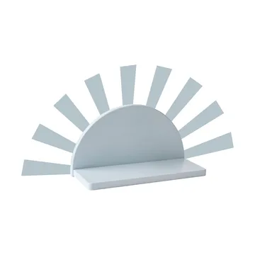 Star prateleira circular incluindo autocolantes - Azul - Kid's Concept