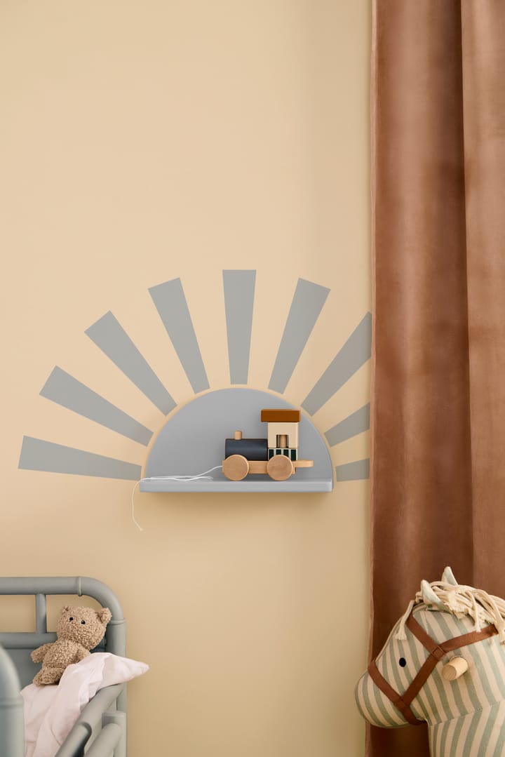Star prateleira circular incluindo autocolantes, Azul Kid's Concept
