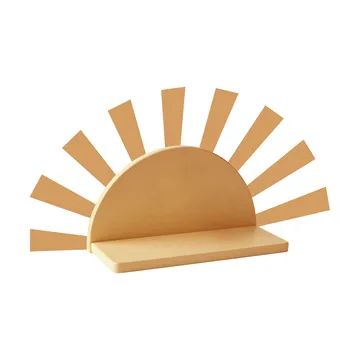 Star prateleira circular incluindo autocolantes - Mostarda - Kid's Concept