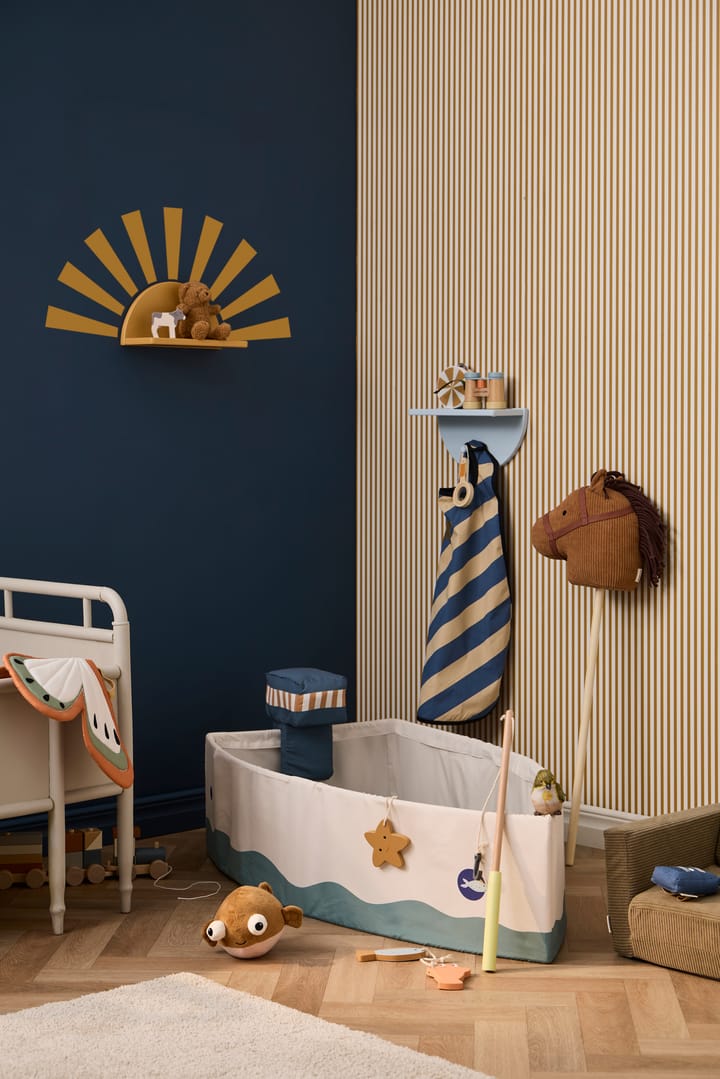 Star prateleira circular incluindo autocolantes, Mostarda Kid's Concept