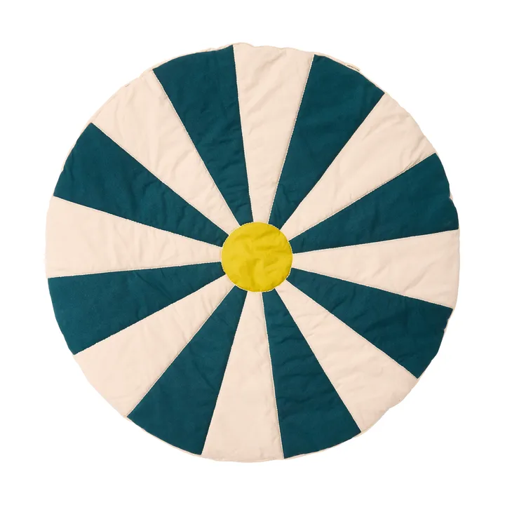 Tapete de brincar Cirkus - Azul‑verde, Ø112x2 cm - Kid's Concept