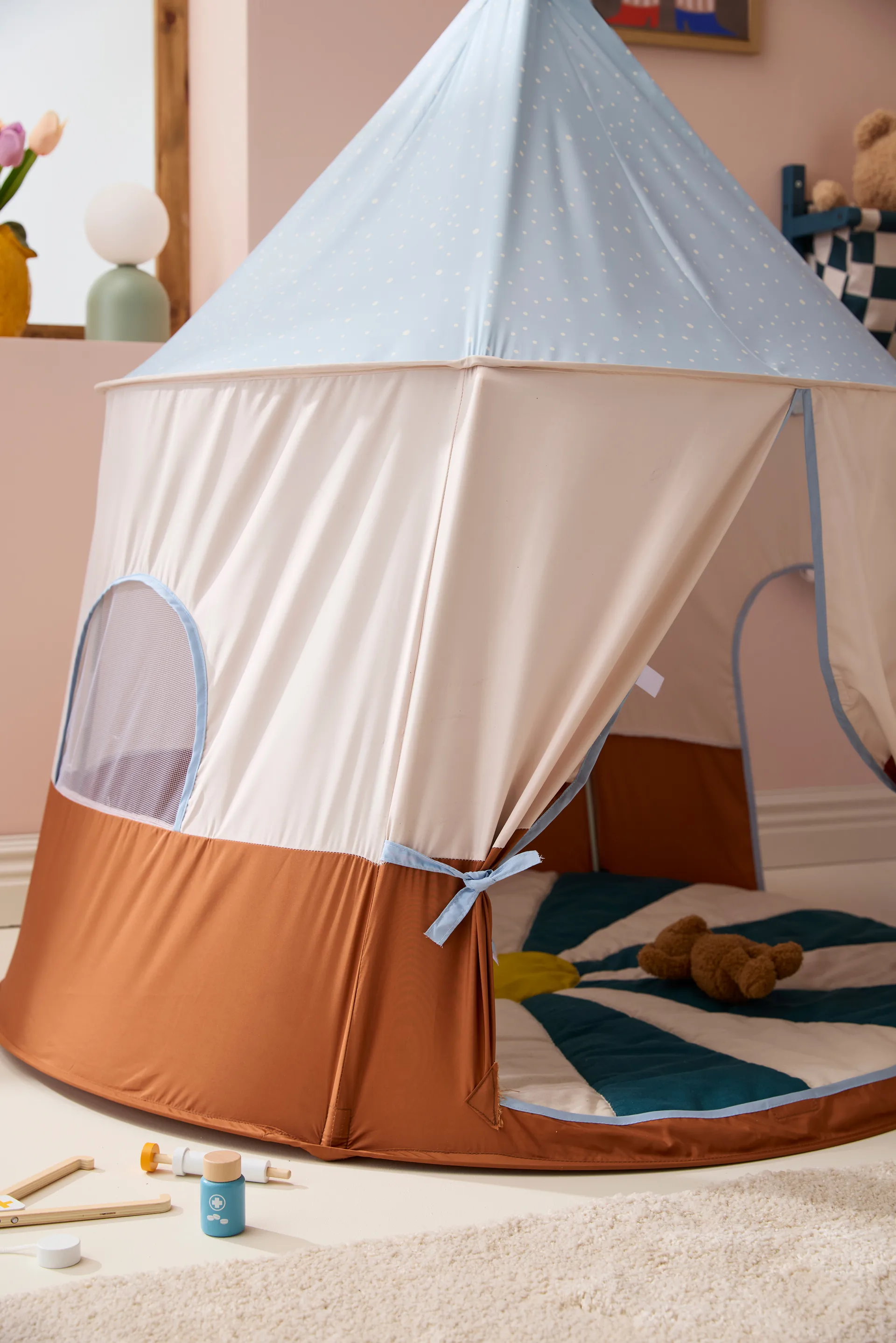 Tenda de circo, Azul, Ø115x120 cm Kid's Concept