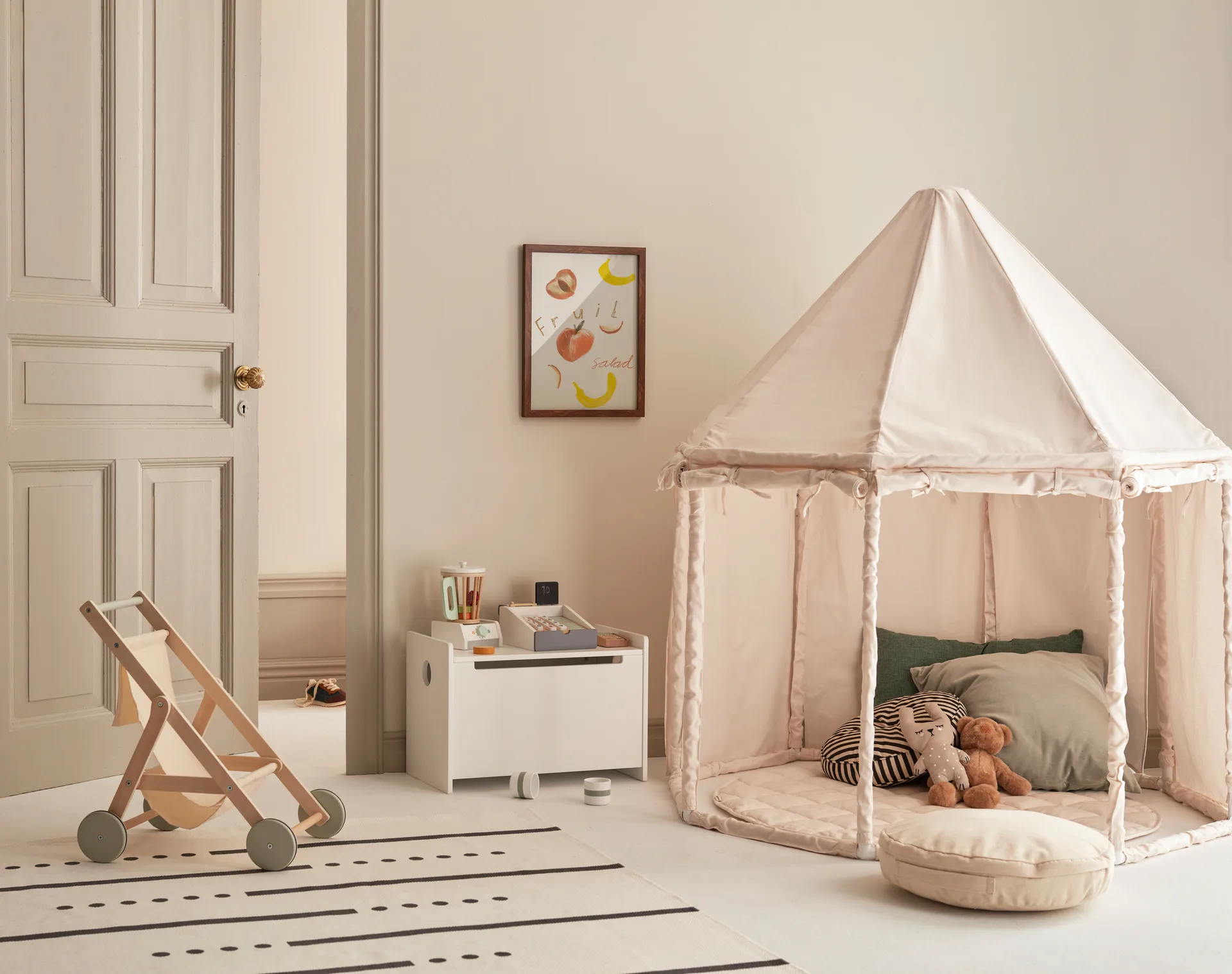 Tenda Pavilhão Kid's Base, Branco natural Kid's Concept