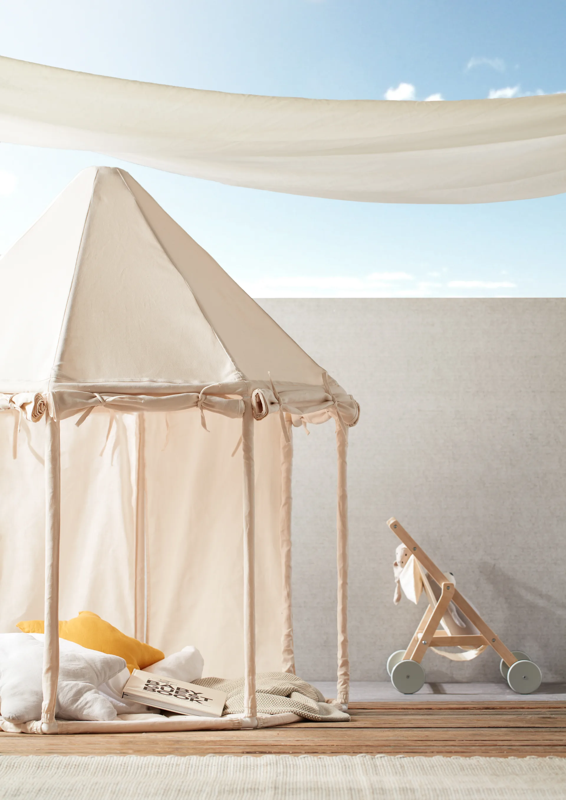 Tenda Pavilhão Kid's Base, Branco natural Kid's Concept