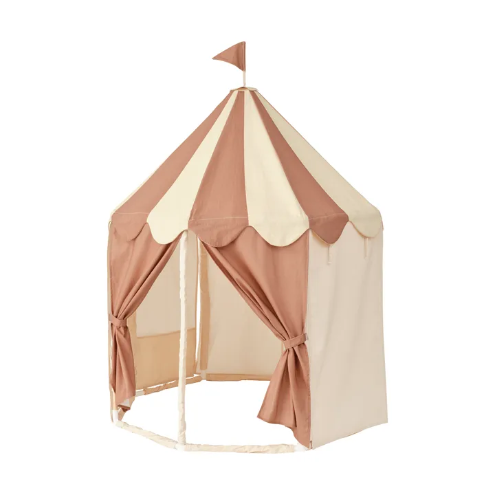Tenda Pavilhão Kid's Base - Riscas castanhas - Kid's Concept