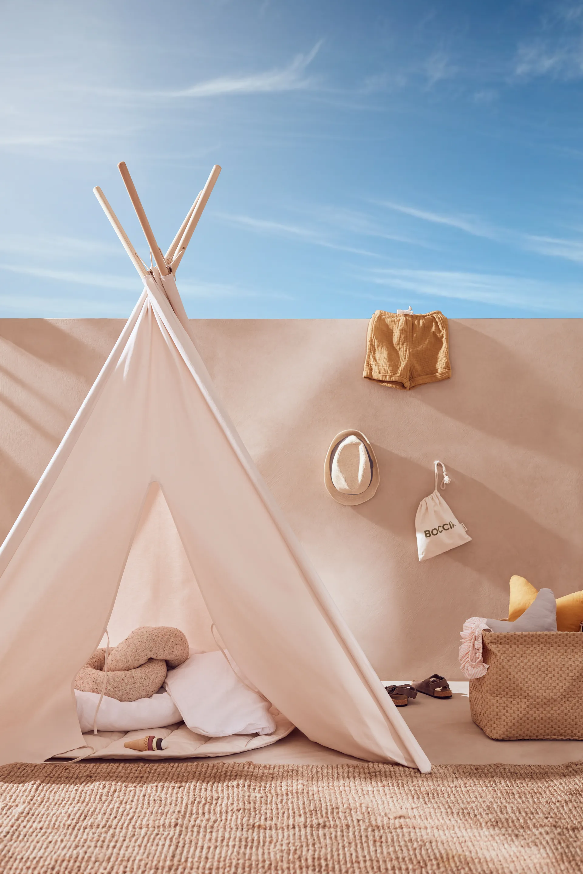 Tenda Tipi Kid's Base , Branco natural Kid's Concept