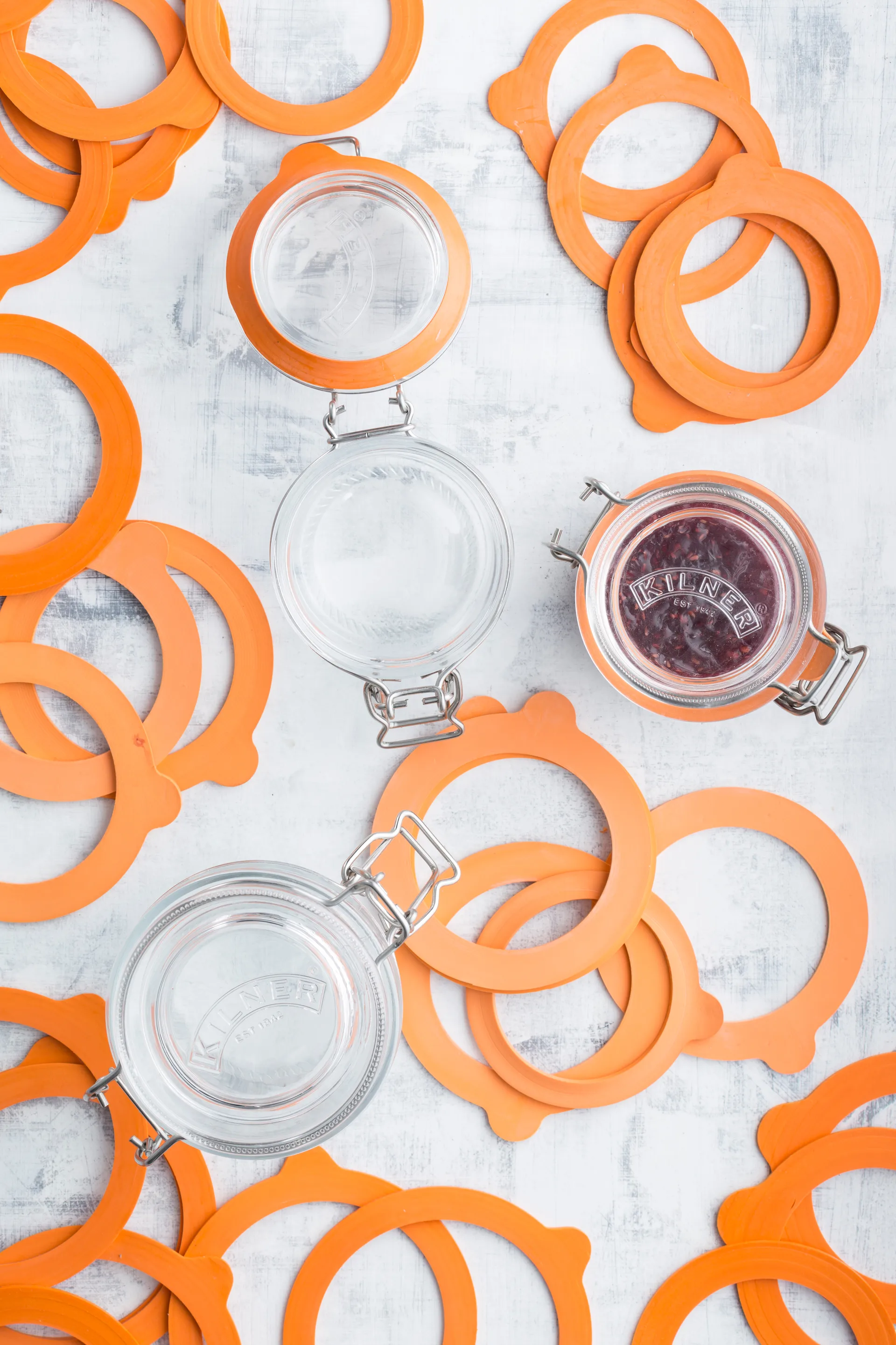 Anéis de borracha Kilner padrão, Laranja, 0,35–2 L, pack de 6 Kilner