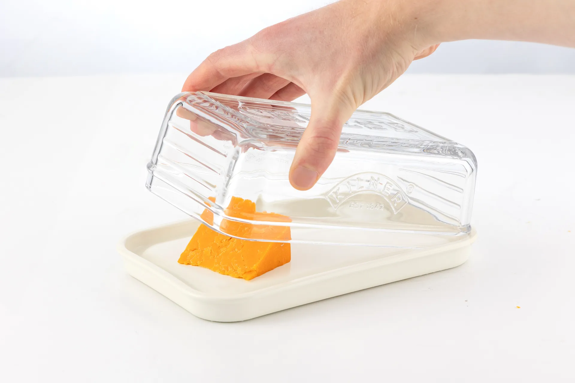 Armazenamento de queijo Kilner, Transparente-branco Kilner