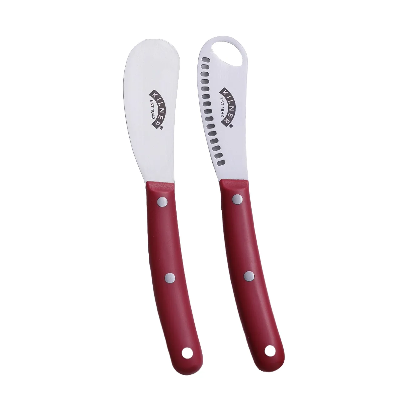 Conjunto de facas de manteiga Kilner, Vermelho-aço inoxidável Kilner