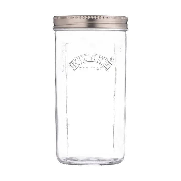 Conjunto de fermentação Kilner - Claro-aço inoxidável, 1 L - Kilner