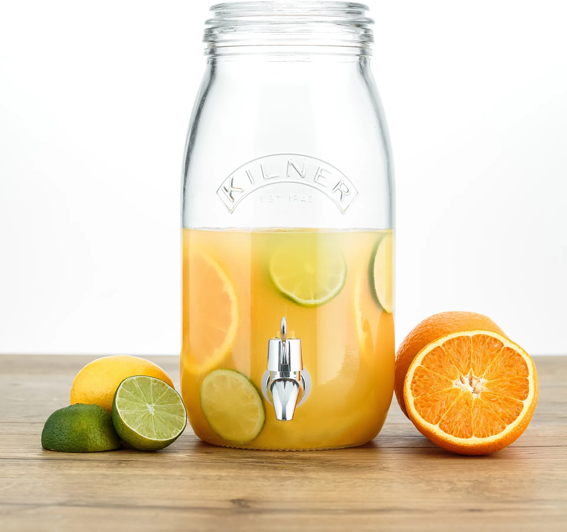 Dispensador de bebidas Kilner com torneira, Transparente, 3 L Kilner