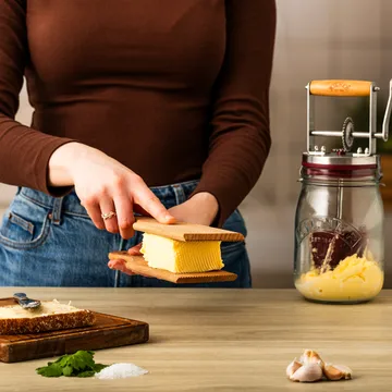 Espátula de manteiga Kilner - Madeira clara, conjunto de 2 - Kilner