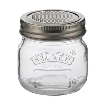 Frasco de armazenamento Kilner com tampa ralada - Prata-transparente, 250 ml - Kilner