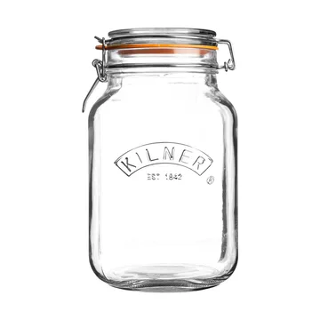 Frasco de conservação Kilner quadrado com fecho de arame - Transparente, 1,5 L - Kilner