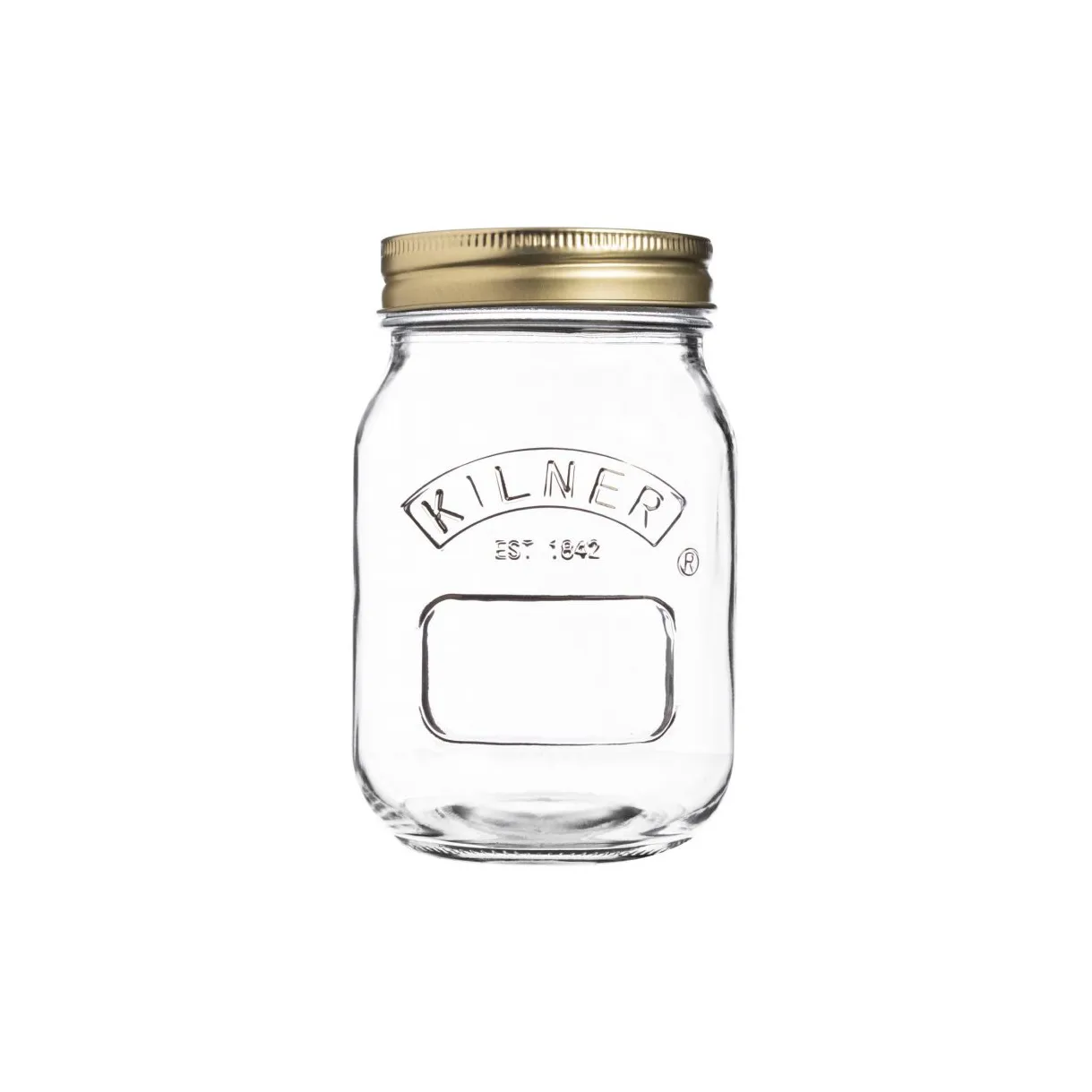 Frasco de conservas redondo Kilner, Transparente-dourado, 0,5 L Kilner
