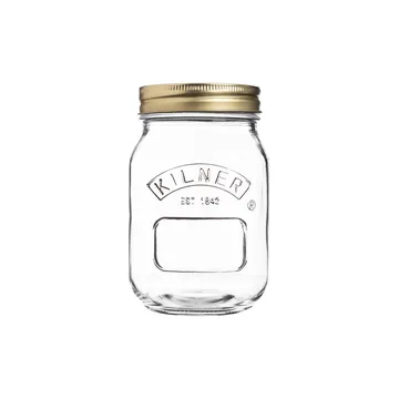 Frasco de conservas redondo Kilner - Transparente-dourado, 0,5 L - Kilner