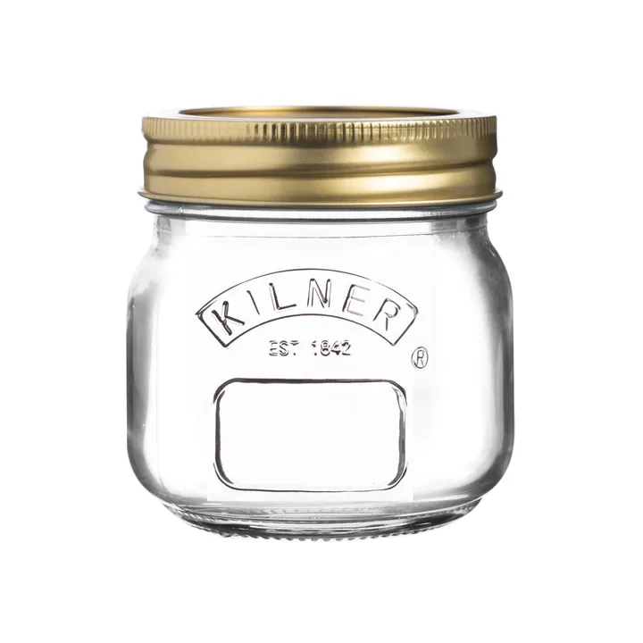 Frasco de conservas redondo Kilner - Transparente‑dourado, 250 ml - Kilner
