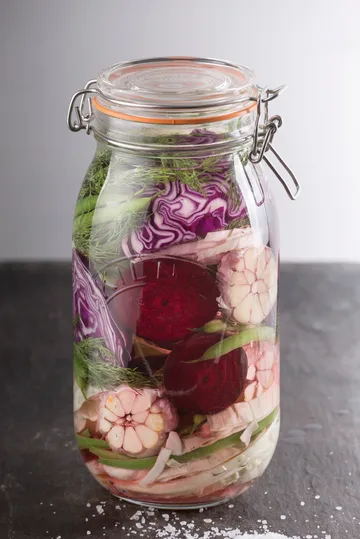 Frasco redondo Kilner com fecho de arame - Transparente, 1,5 L - Kilner