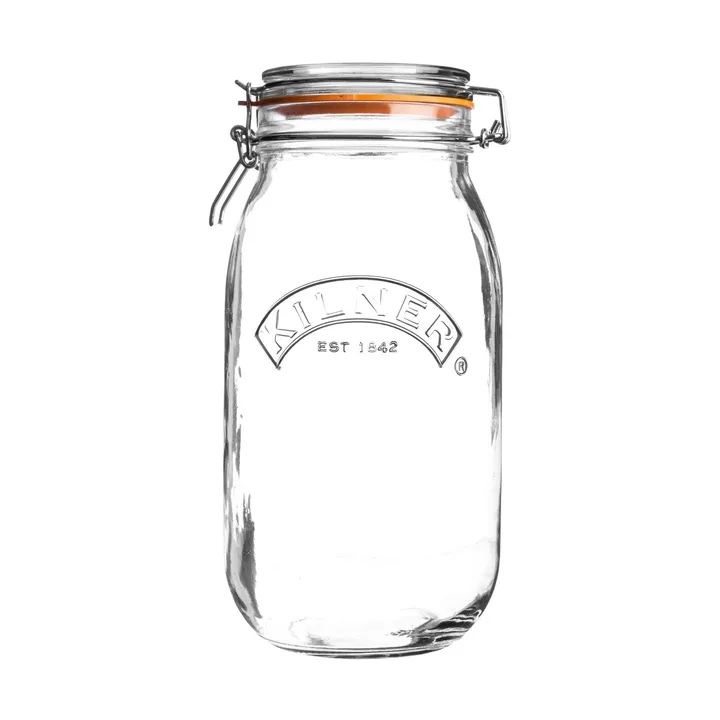 Frasco redondo Kilner com fecho de arame - Transparente, 2 L - Kilner