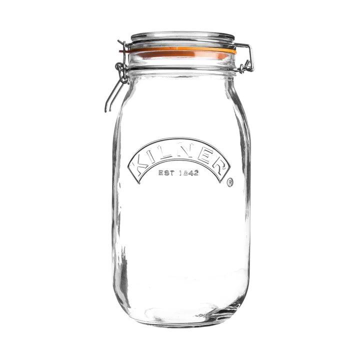 Frasco redondo Kilner com fecho de arame - Transparente, 3 L - Kilner