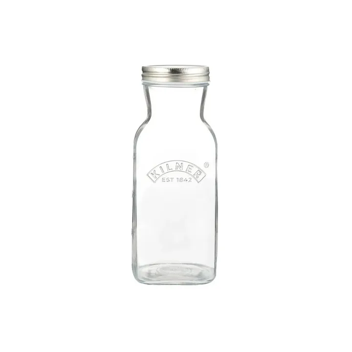Garrafa de sumo e molho Kilner - Claro-aço inoxidável, 1 L - Kilner