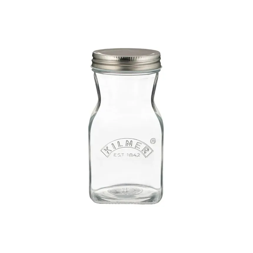 Garrafa de sumo e molho Kilner, Transparente-aço inoxidável, 0,5 L Kilner