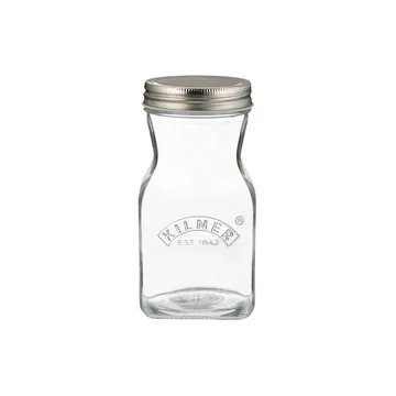 Garrafa de sumo e molho Kilner - Transparente-aço inoxidável, 0,5 L - Kilner