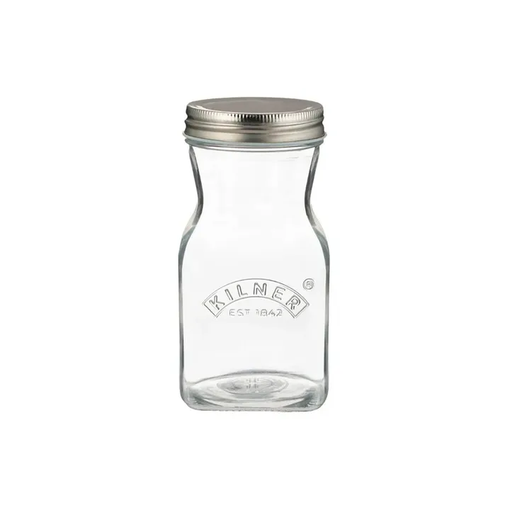 Garrafa de sumo e molho Kilner - Transparente-aço inoxidável, 0,5 L - Kilner