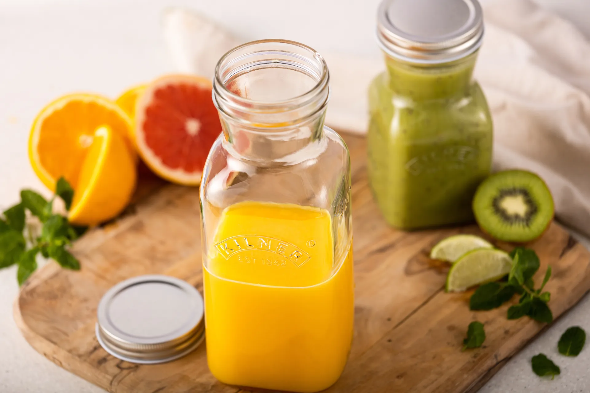 Garrafa de sumo e molho Kilner, Transparente-aço inoxidável, 0,5 L Kilner
