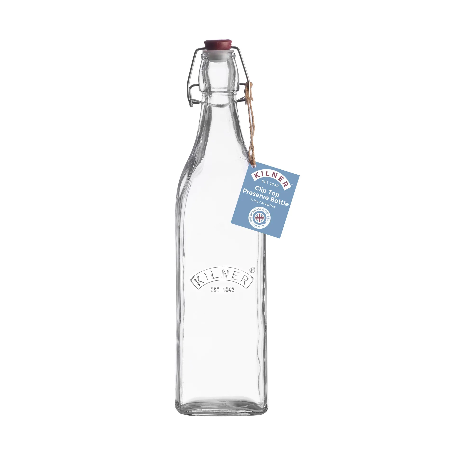 Garrafa Kilner com fecho de arame, Transparente, 1 L Kilner