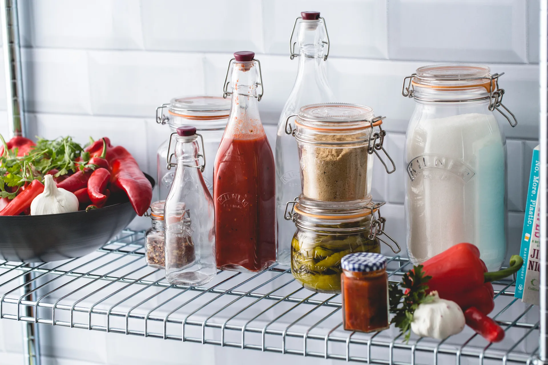 Garrafa Kilner com fecho de arame, Transparente, 1 L Kilner