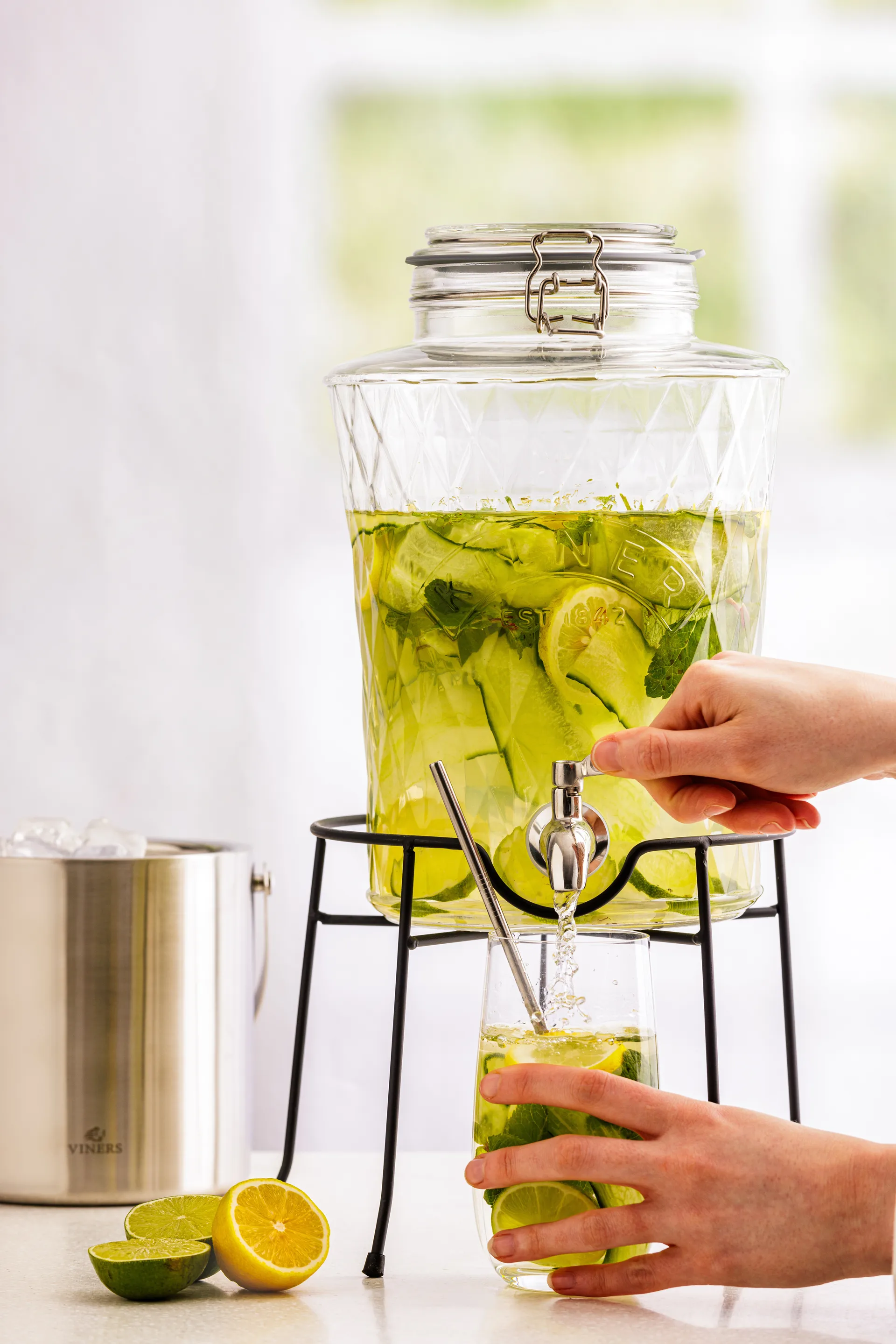 Kilner DIAMANT dispensador de bebidas com torneira, Transparente, 5 L Kilner