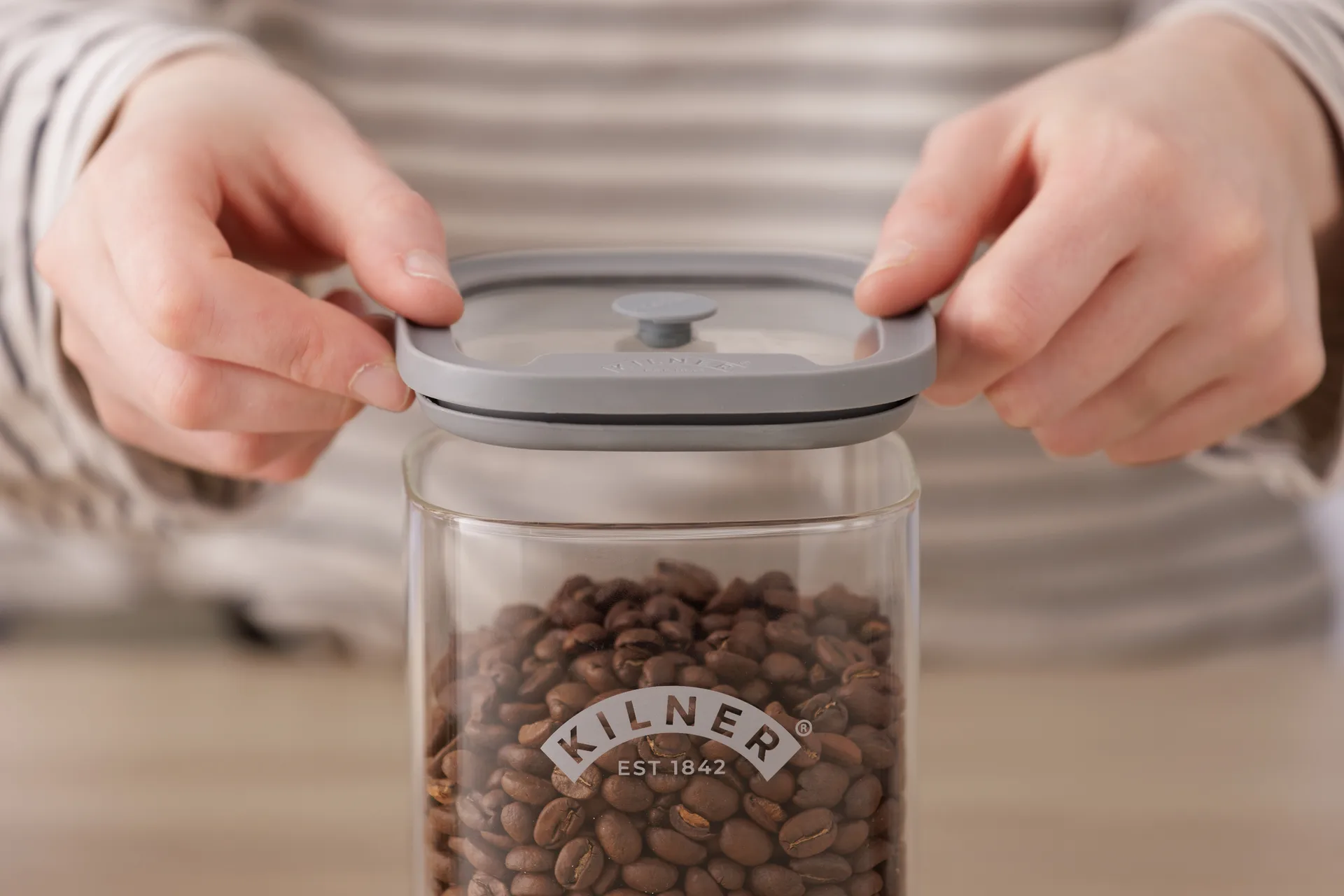 Kilner FRESH frasco de armazenamento, Transparente-cinza, 3,5 L Kilner