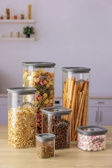 Kilner FRESH frasco de armazenamento - Transparente-cinzento, 1 L - Kilner