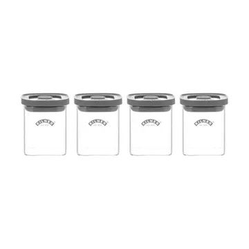 Kilner FRESH frascos de especiarias - Transparente-cinza, 4-pack, 160 ml - Kilner