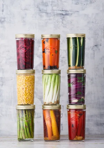Kilner WIDE frasco de conserva - Transparente-dourado, 0,5 L - Kilner