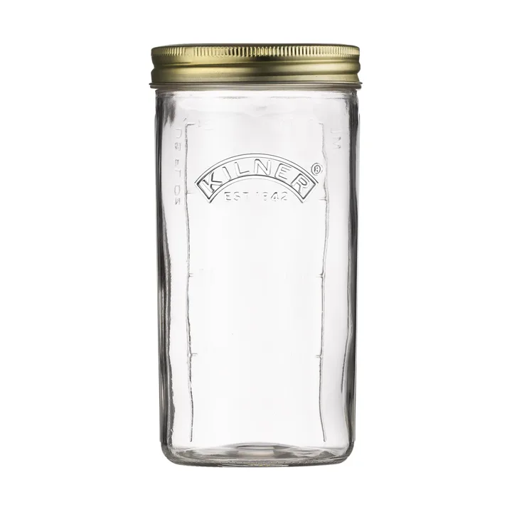 Kilner WIDE frasco de conserva - Transparente-dourado, 1 L - Kilner