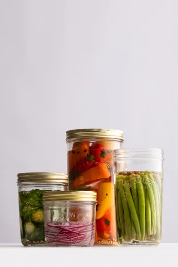 Kilner WIDE frasco de conserva - Transparente-dourado, 200 ml - Kilner