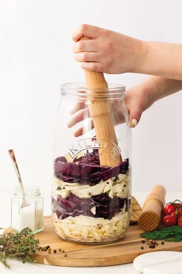 Pilão de fermentação Kilner - Madeira clara - Kilner