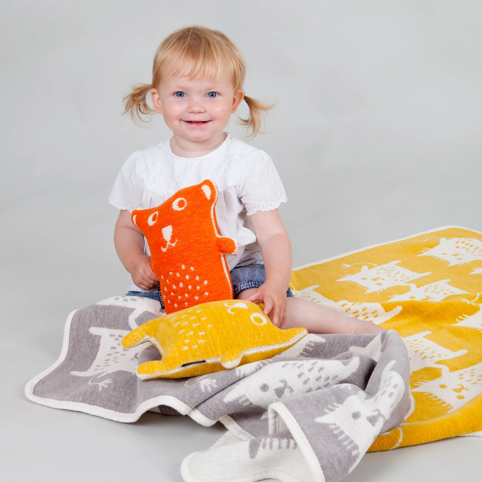 Animal de peluche Little bear, amarelo Klippan Yllefabrik