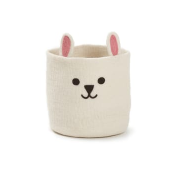 Cesto Rabbit Ø20 cm - Branco - Klippan Yllefabrik